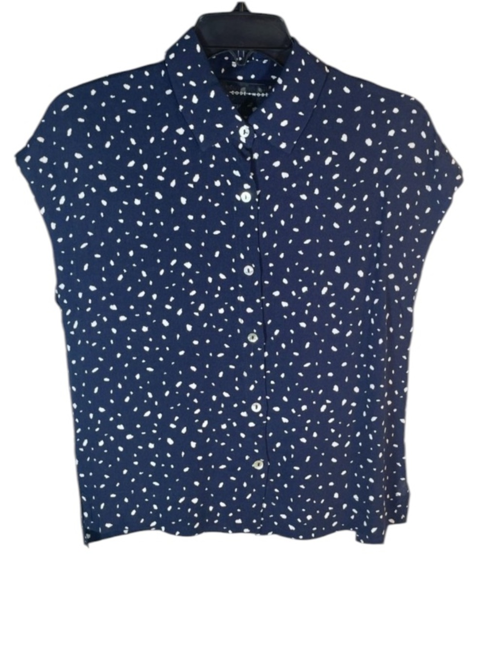 NWT! Code X Mode Navy Cap Sleeve Blouse